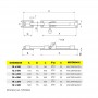 Verrou ou loquet transversal - Schéma